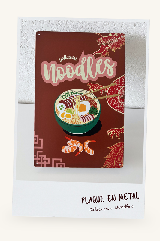 Plaque Métal "Noodles"