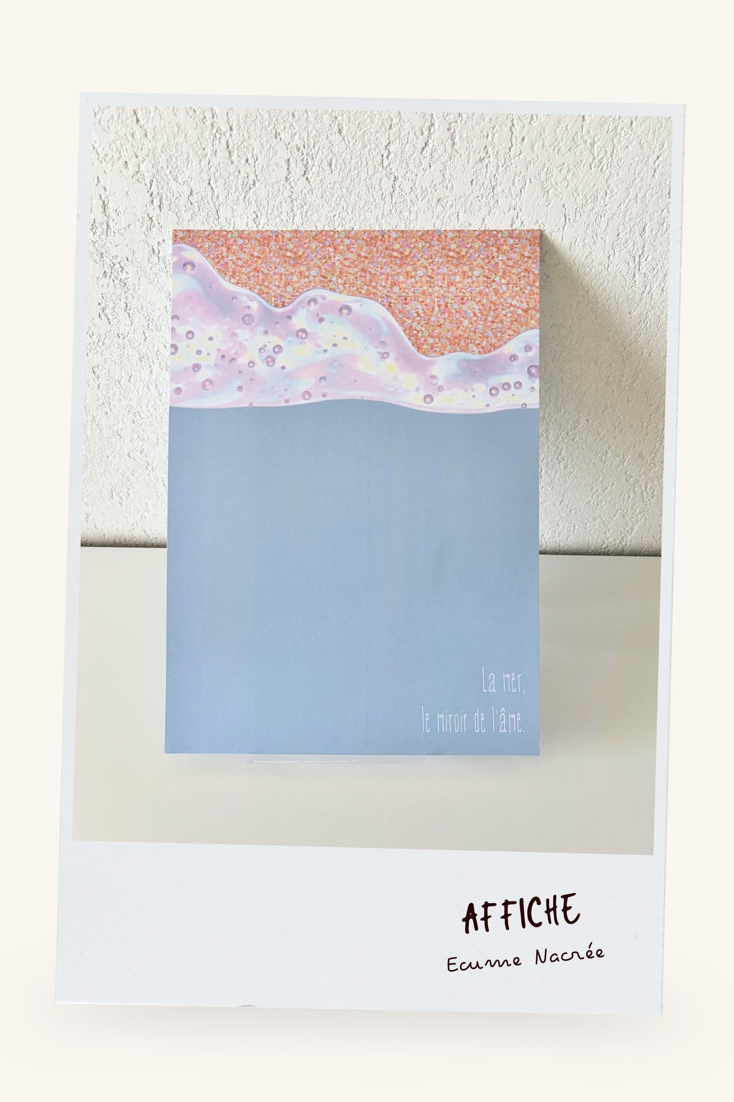 Affiche Mer "L'Écume Nacrée"