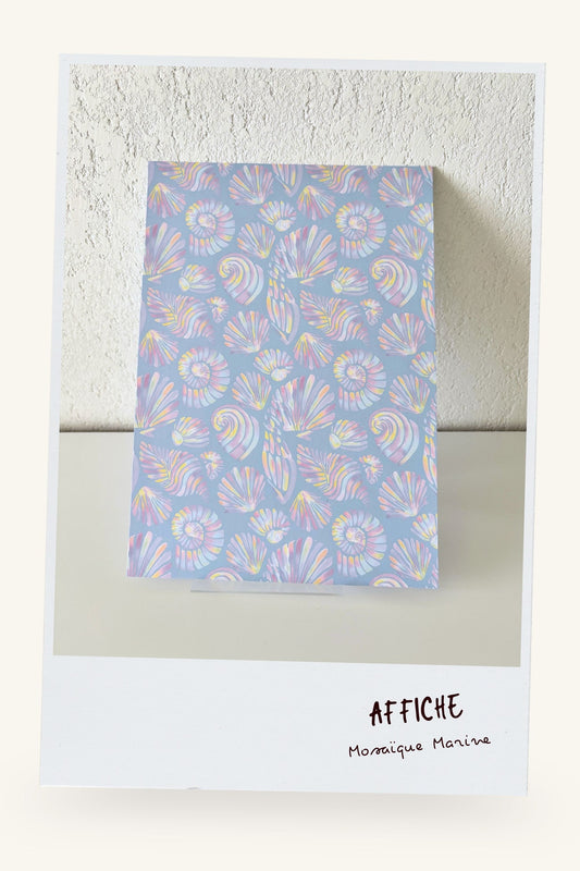 Affiche "Mosaïque Marine"